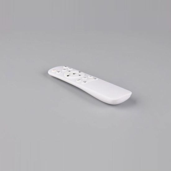 Ventilatore da soffitto led 24w cct 2700k 6500k con telecomando bianco con pale effetto legno