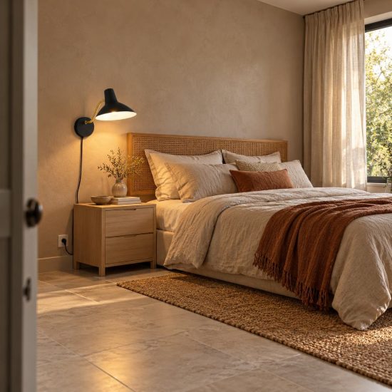 Applique per comodino camera da letto nera ottone satinato con braccio flessibile interruttore