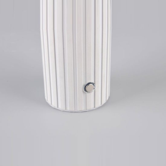 Abat-jour ricaricabile led 2w cct 2300k 3000k 4000k touch per comodino bianco con sfera bianca