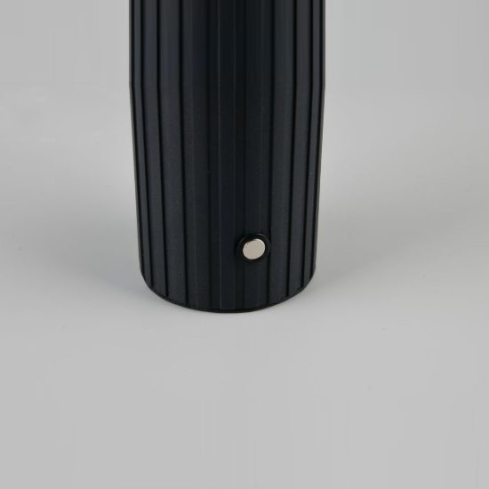 Abat-jour ricaricabile led 2w cct 2300k 3000k 4000k touch per comodino nero con sfera bianca