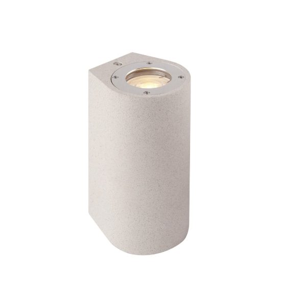 Applique da esterno cemento bianco ip65 bi emissione