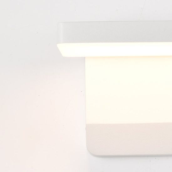 Applique da esterno moderna led 20w 3000k ip54 bianca