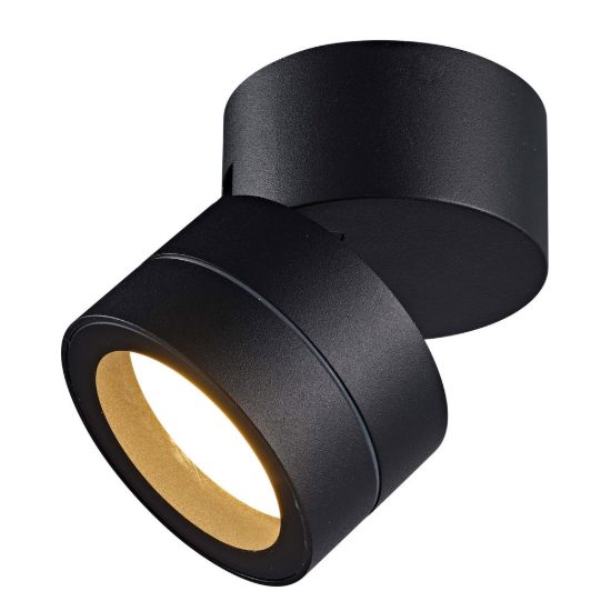 Faretto da soffitto per esterno nero orientabile ip65