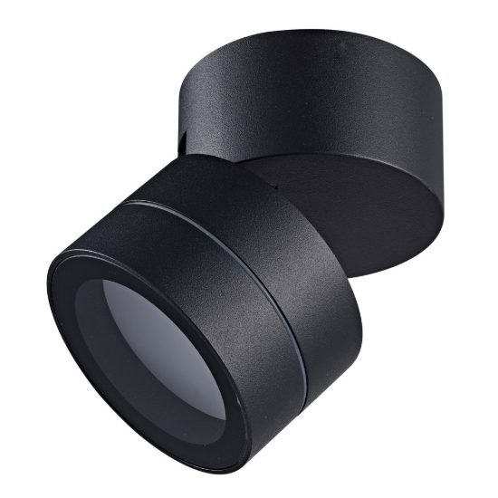 Faretto da soffitto per esterno nero orientabile ip65