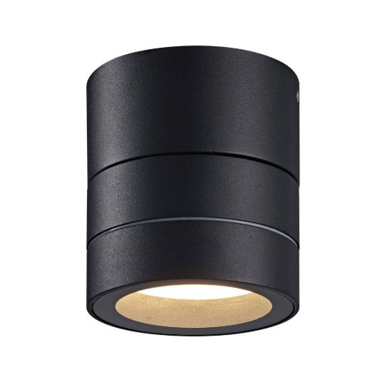Faretto da soffitto per esterno nero orientabile ip65