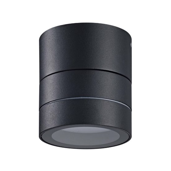 Faretto da soffitto per esterno nero orientabile ip65