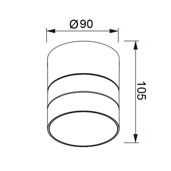 Faretto da soffitto per esterno nero orientabile ip65