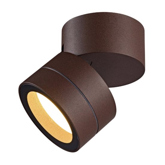 Faretto da soffitto per esterno orientabile corten ip65