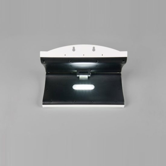 Applique da esterno solare led 5w 4000k con sensore di movimento ip44 orientabile bianca