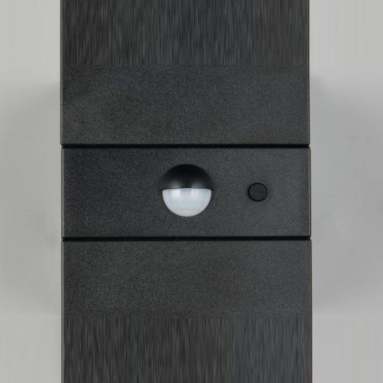 Applique da esterno solare led 2,5w cct 3000k 4000k 6000k con sensore di movimento ip65 nera
