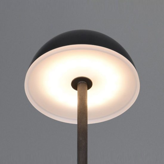 Abat-jour led 4,5w cct 3000k 4200k 6500k rgb touch per comodino nero con base luminosa trasparente