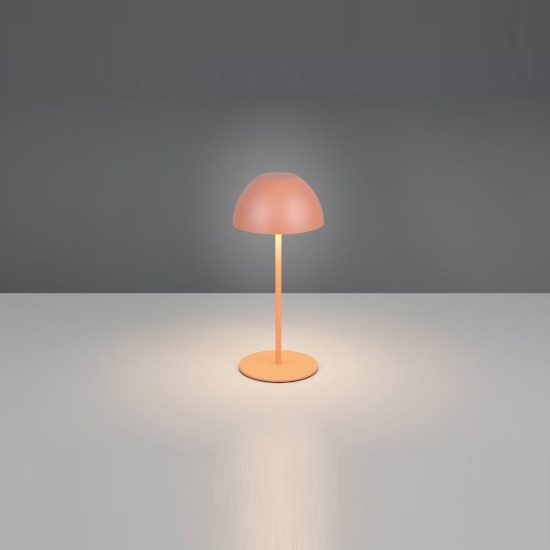 Lampada da tavolino ricaricabile da esterno led 2w 3000k touch ip44 moderna pesca a forma di fungo