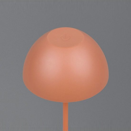 Lampada da tavolino ricaricabile da esterno led 2w 3000k touch ip44 moderna pesca a forma di fungo