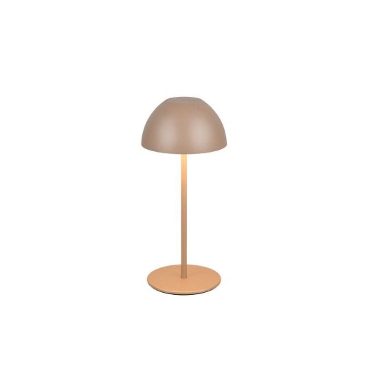 Lampada da tavolino ricaricabile da esterno led 2w 3000k touch ip44 moderna caffe a forma di fungo