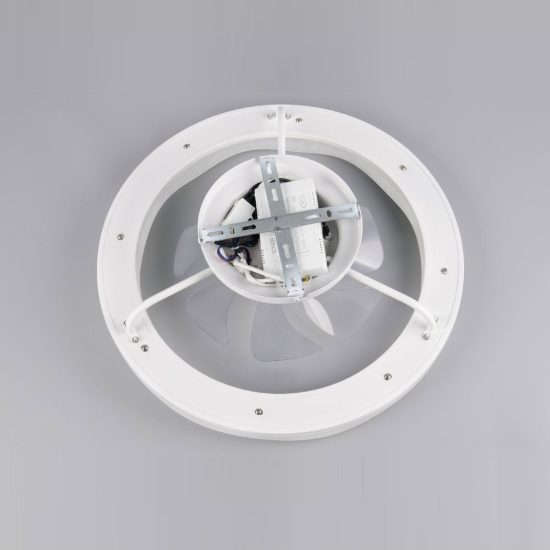 Ventilatore da soffitto con luce led 35w cct 2700k 6500k con telecomando bianco