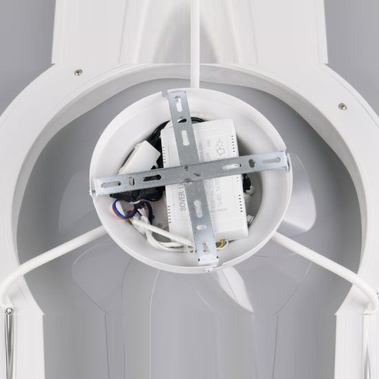 Ventilatore da soffitto con luce led 35w cct 2700k 6500k con telecomando bianco