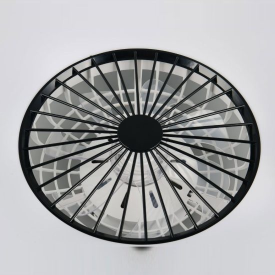 Ventilatore da soffitto con luce led 34w cct 2700k 6500k rgb con telecomando nero