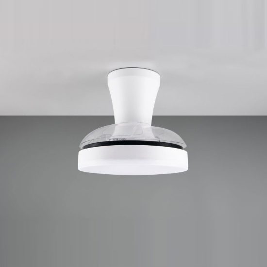 Ventilatore da soffitto con luce led 24w cct 2700k 6500k con telecomando bianco con pale a scomparsa