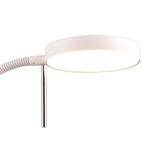 Piantana da terra per ufficio bianca led 12w cct 2300k 3000k 4000k dimmerabile