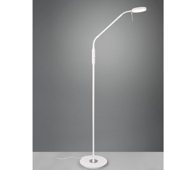 Piantana da terra per ufficio bianca led 12w cct 2300k 3000k 4000k dimmerabile