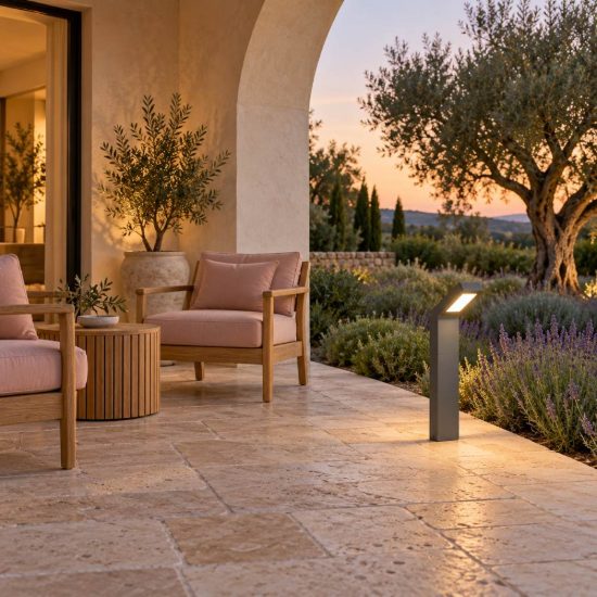 Lampioncino da giardino led 10w 4000k ip44 antracite in alluminio pressofuso