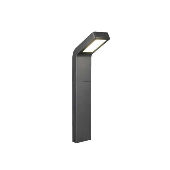 Lampioncino da giardino led 10w 4000k ip44 antracite in alluminio pressofuso