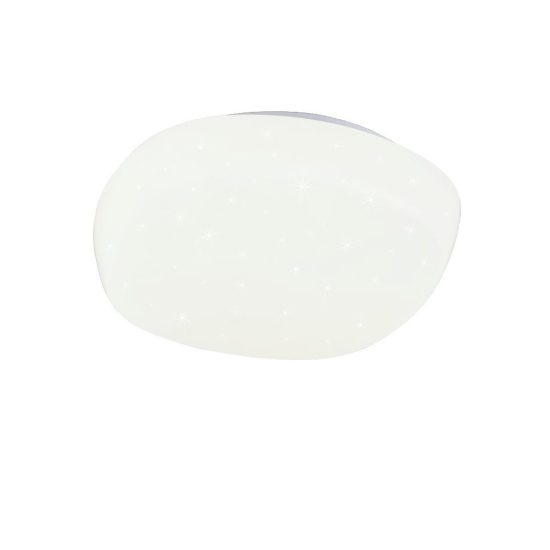 Plafoniera led 24w 4000k moderna bianca a forma di sasso effetto cielo stellato