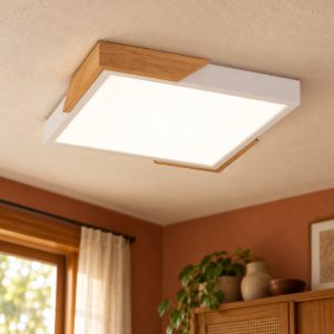 Plafoniera quadrata bianca led 20w 3000k dimmerabile moderna