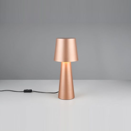 Lampada da tavolo per soggiorno moderna caffe con paralume in metallo