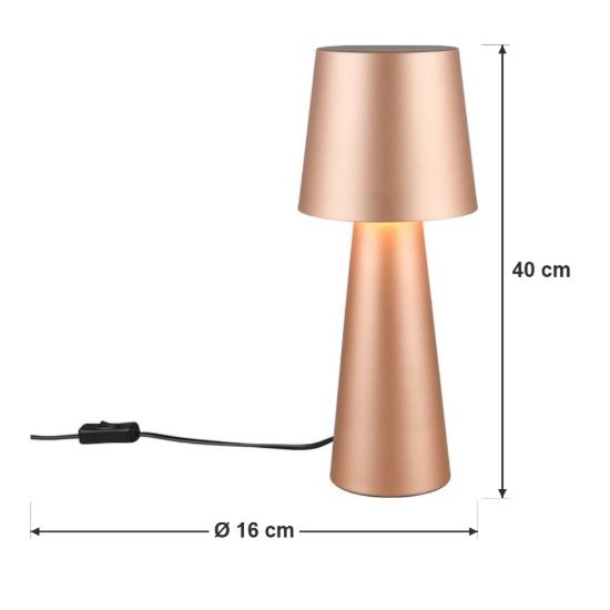 Lampada da tavolo per soggiorno moderna caffe con paralume in metallo