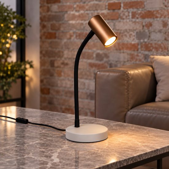 Lampada da scrivania per ufficio moderna caffe con braccio flessibile