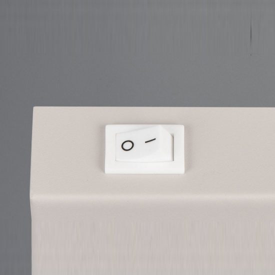 Applique per comodino camera da letto con faretto orientabile mini moderna caffe interruttore