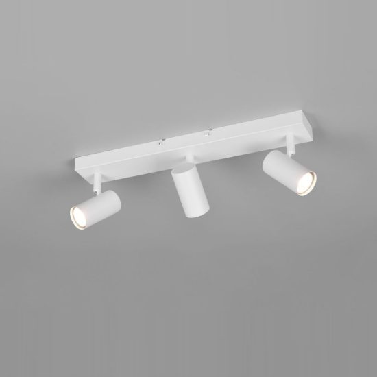 Plafoniera con 3 faretti orientabili mini moderna bianca