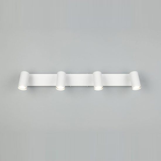 Plafoniera con 4 faretti orientabili mini moderna bianca