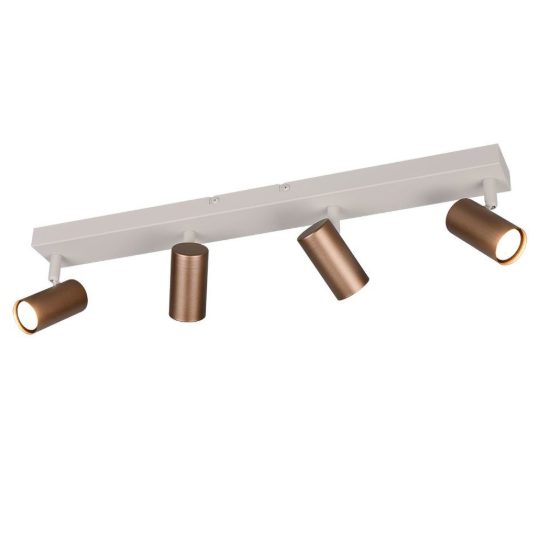 Plafoniera con 4 faretti orientabili mini moderna caffe