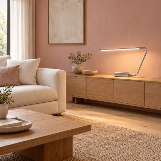 Lampada da scrivania led 6,5w cct 2700k 4000k 6500k touch con testa girevole nichel opaco