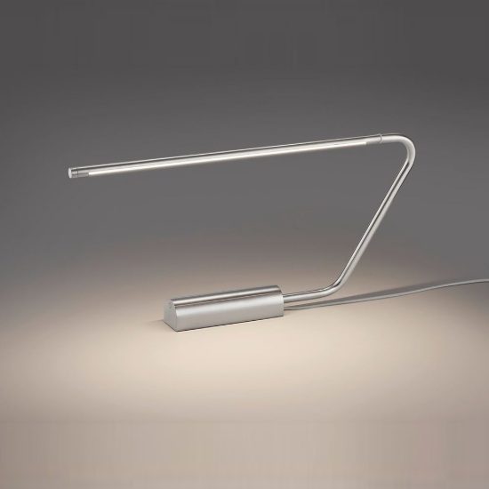 Lampada da scrivania led 6,5w cct 2700k 4000k 6500k touch con testa girevole nichel opaco