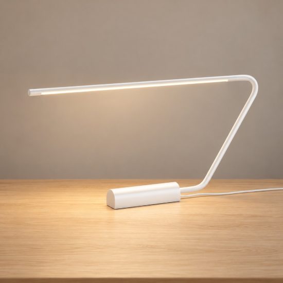 Lampada da scrivania led 6,5w cct 2700k 4000k 6500k touch per ufficio con testa girevole bianca