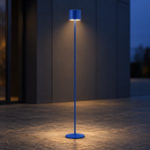 Piantana ricaricabile da esterno led 3w cct 2300k 4000k ip44 moderna blu