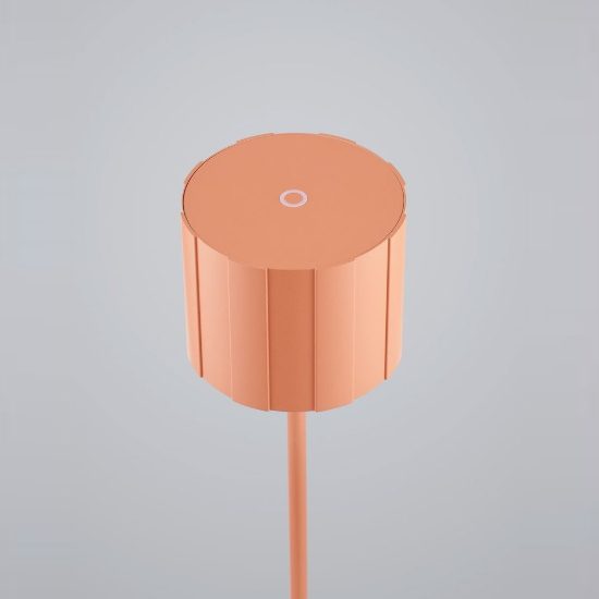 Piantana ricaricabile da esterno led 3w cct 2300k 4000k ip44 moderna salmone