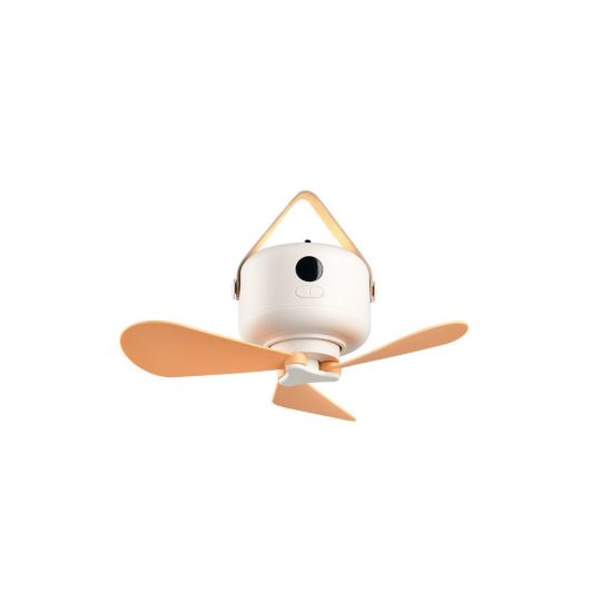 Ventilatore da soffitto portatile led 0,5w 4000k ricaricabile con telecomando bianco con 3 pale