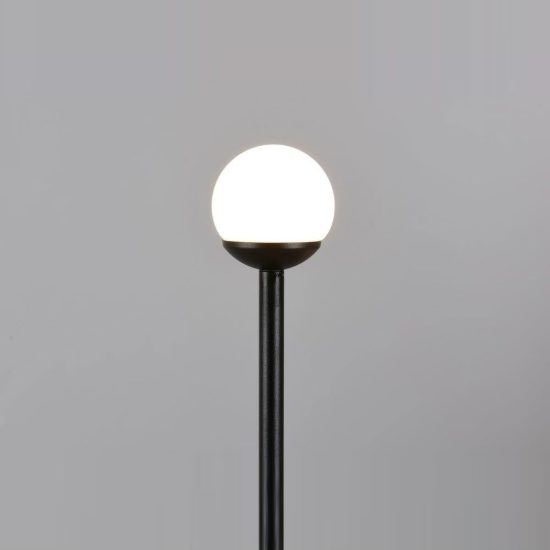 Set 3 lampioni da giardino led 4,5w 3000k con picchetto ip44 regolabili in altezza neri bianchi