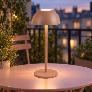 Lampada da tavolino ricaricabile da esterno led 1,7w 3000k touch ip54 bi-emissione moderna caffe