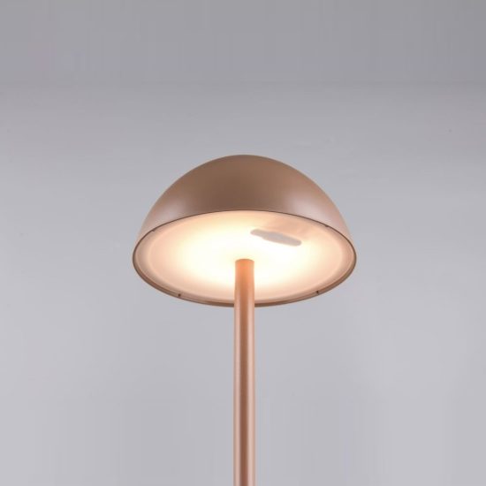 Lampada da tavolino ricaricabile da esterno led 1,7w 3000k touch ip54 bi-emissione moderna caffe