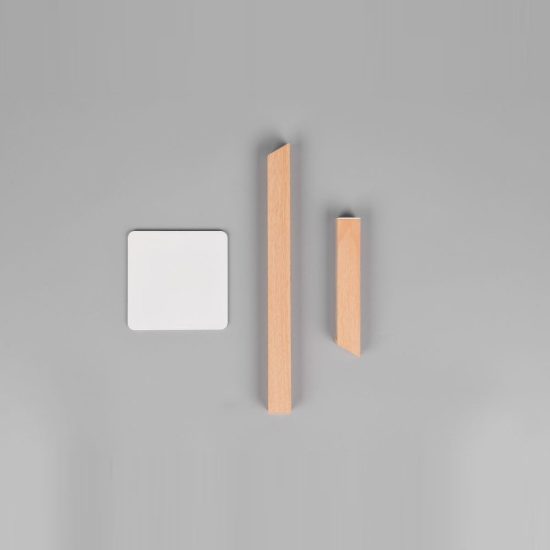 Lampada da scrivania ricaricabile led 2w 3000k touch per ufficio con testa magnetica effetto legno