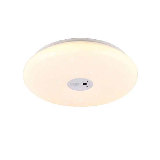 Plafoniera led 20w cct 3000k 6000k smart tuya con videocamera bianca effetto cielo stellato