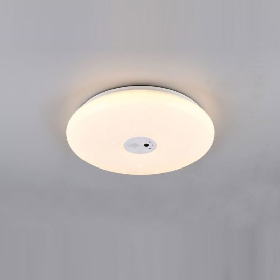 Plafoniera led 20w cct 3000k 6000k smart tuya con videocamera bianca effetto cielo stellato