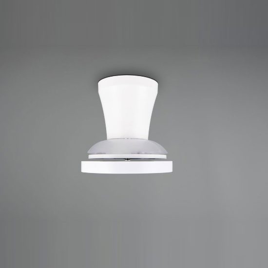 Ventilatore da soffitto led 13w cct 2700k 6500k con telecomando pale a scomparsa bianco per max 13mq