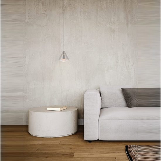 Lampada a sospensione led 7w cct 2300k 3000k 4000k per sala da pranzo moderna conica nichel opaco