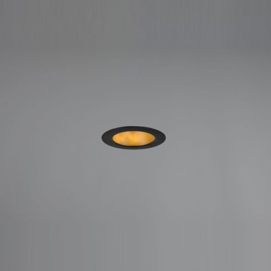 Faretto da incasso per cartongesso led 6w cct 2300k 3000k 4000k ip44 rotondo nero